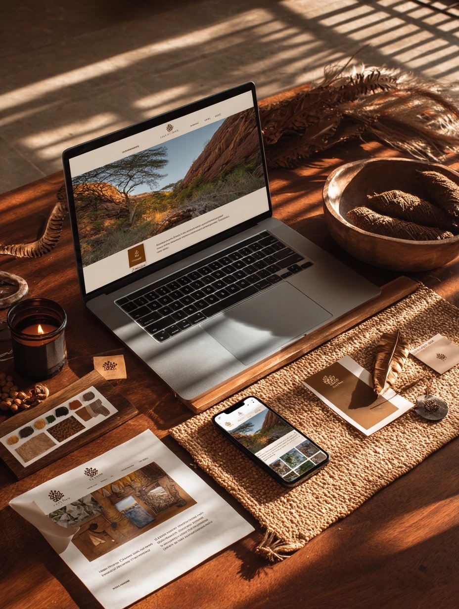 branding visuals for a boutique safari hotel in kenya